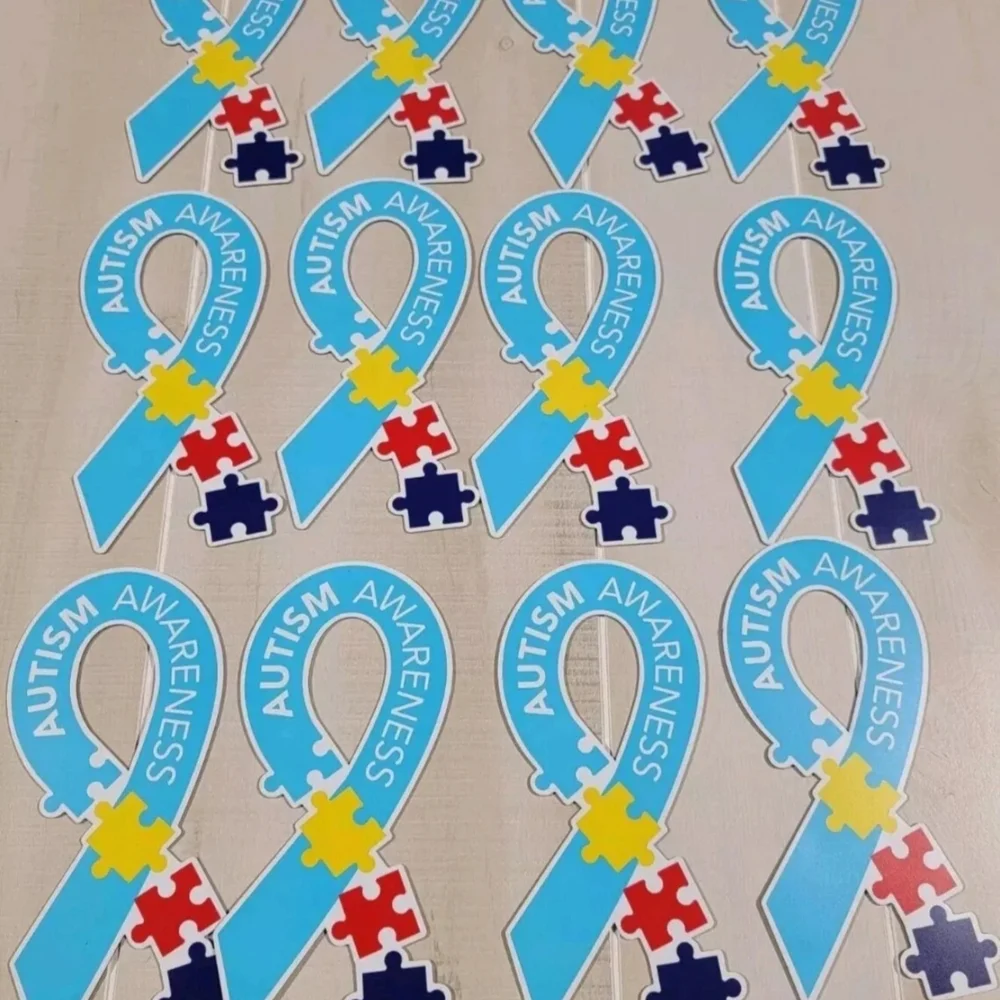 Autism Awareness Bundle -36 Bracelets, 24 Magnets, 24 Pencils and 900 Stickers